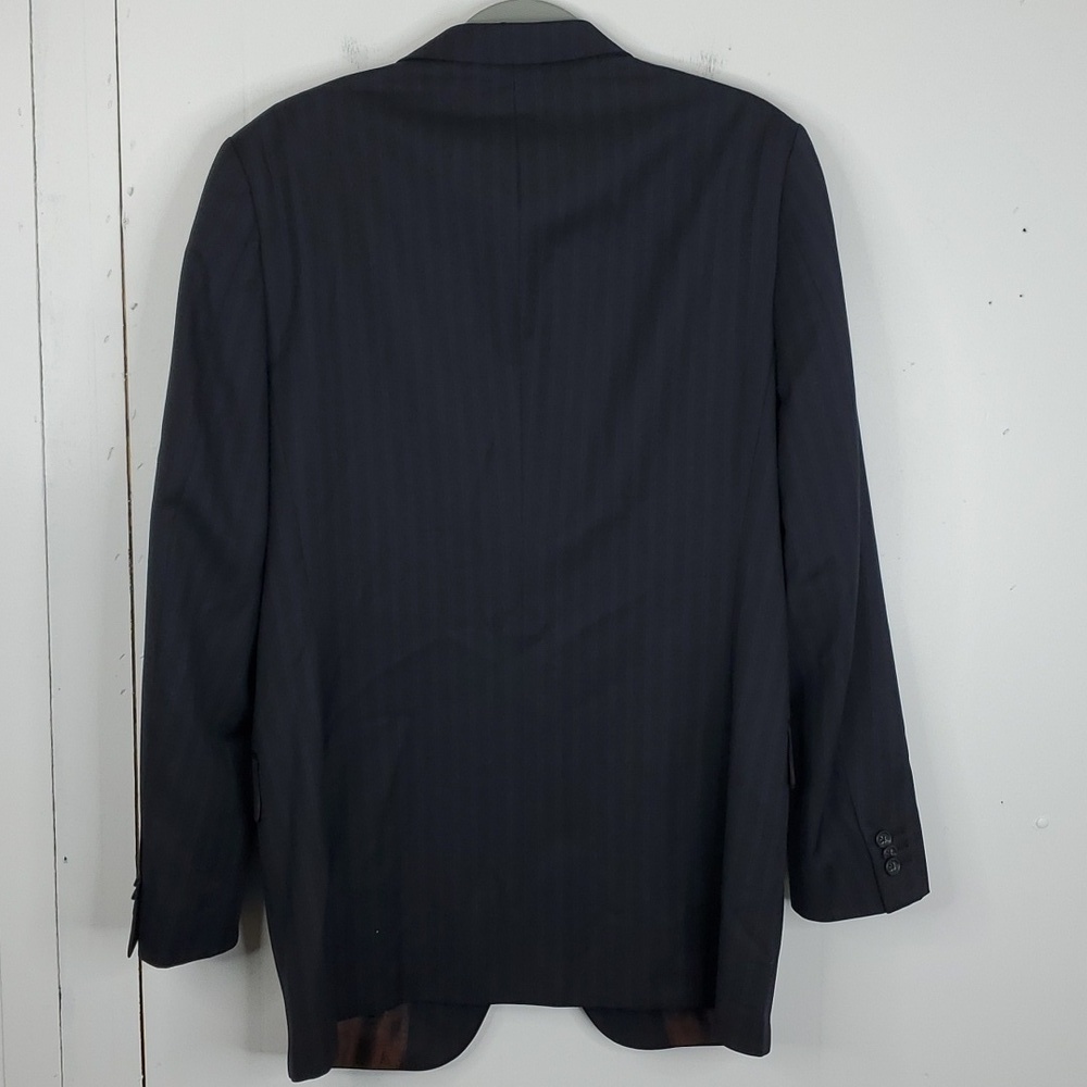 Banana Republic Modern Blazer Three Button Subtle Pinstripe Lined Mens 40R - Picture 8 of 12